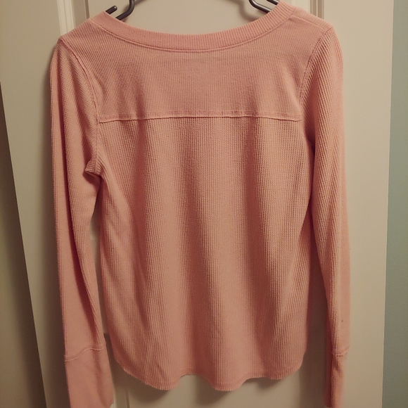 Pink waffle long sleeve - Picture 3 of 3